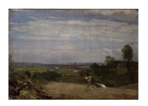 Summer morning: Dedham from Langham